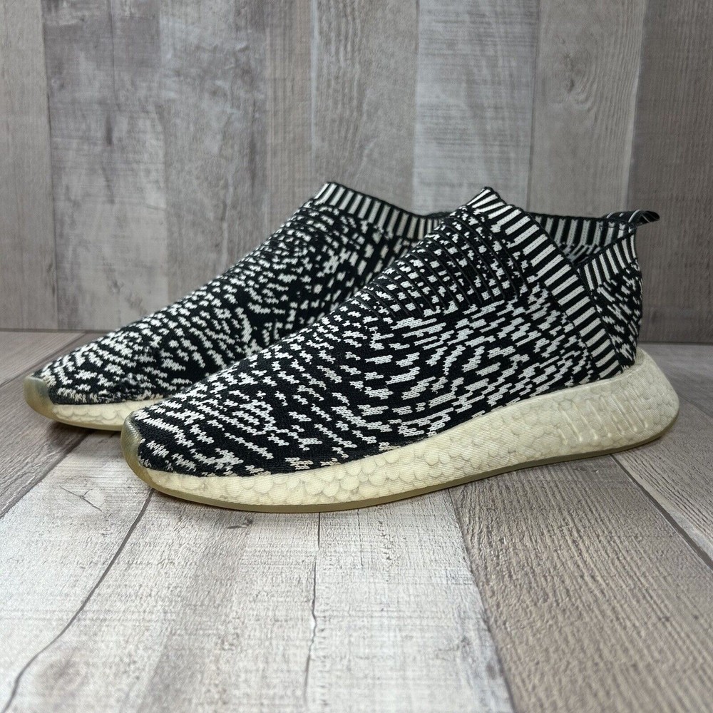 Adidas NMD CS2 Primeknit Zebra Sashiko Men's Running Shoes Black Size 7.5 BY3012